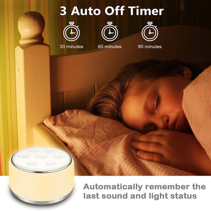 GetSerenitySleep™ White Noise Machine with Night Light & Timer